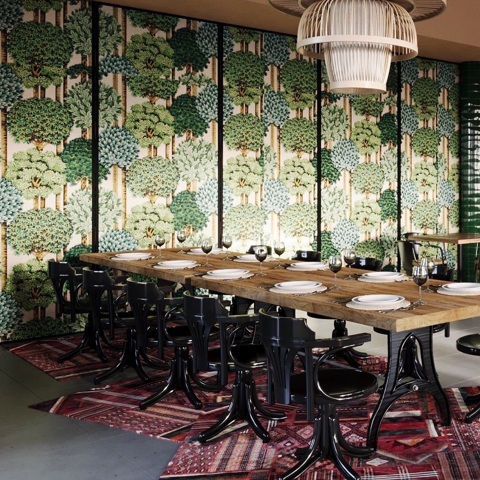 Projekt restauracji @bistro_rowerek w Międzywodziu, przy którym miałam przyjemno… — 2